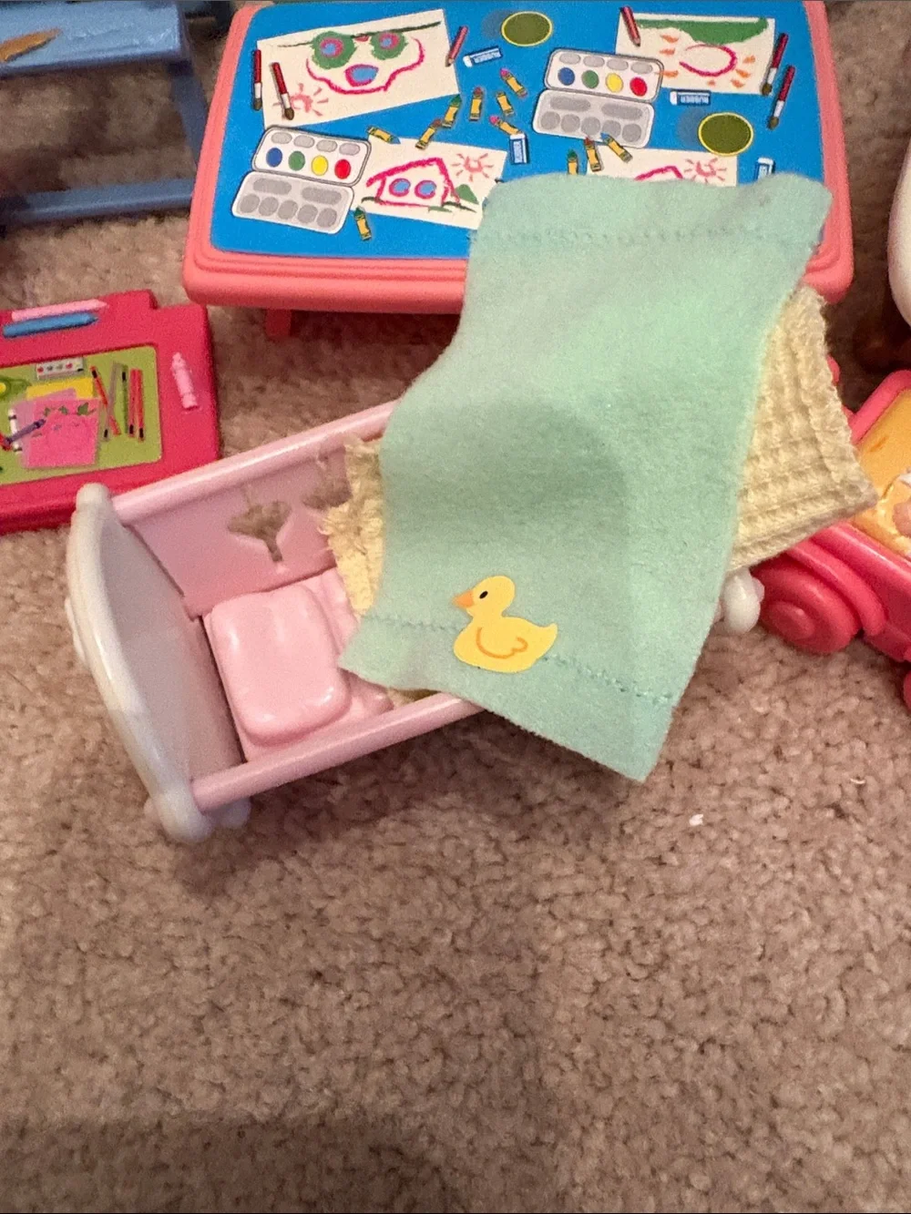 Fisher-Price Loving Family Dollhouse Furniture  School Bathroom Swing Playroom